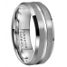 Tungsten Cabide Grooved Ring 8mm